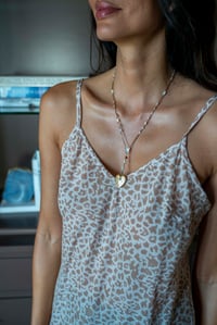 Image 3 of Easy Slip Dress Brown Cheetah