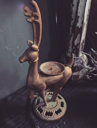 Image 2 of Iron stag candle holder 