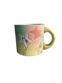 Image 2 of Chartreuse Multi Star Mug