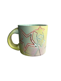 Image 1 of Chartreuse Multi Star Mug