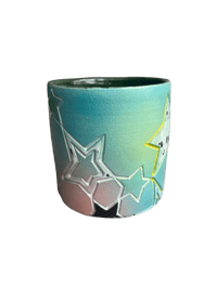 Image 3 of Teal Multi Star Mug