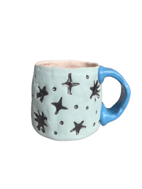 Image 2 of Chunky Blue Star Stamp Mug