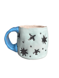 Image 1 of Chunky Blue Star Stamp Mug