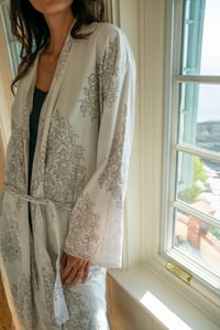 Image 2 of Long Kimono Paisley Flower