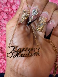 Image 1 of Double Name Necklace Karter’s Birthday Sale 