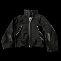 Image 4 of HIGH NECK REAL LEATHER JACKET