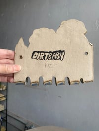 Image 2 of Two Blue Dogs in a Blue Yard with Blue Flowers Wall Hook