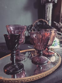 Image 2 of Purple glass chalices 
