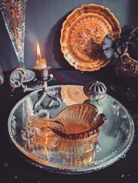 Image 1 of Amber bird dish 