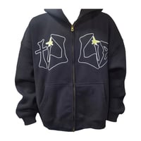 Image 1 of Embroidered Zip Up Hoodie