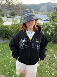 Image 3 of Embroidered Zip Up Hoodie