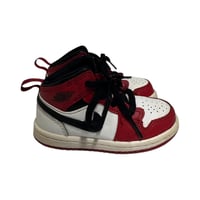 Image 4 of Nike Air Jordan 1 Mid TD "Chicago" Red White Black 