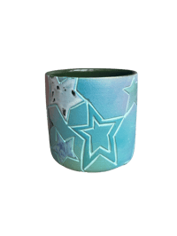 Image 2 of SECOND-Pink and Blue Star Mug