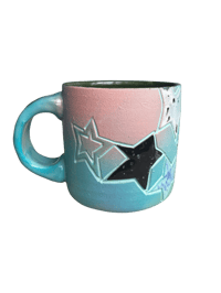 Image 1 of SECOND-Pink and Blue Star Mug