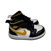 Image 3 of Nike Air Jordan 1 Mid TD "Pollen" Black White Yellow