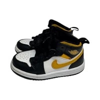 Image 1 of Nike Air Jordan 1 Mid TD "Pollen" Black White Yellow