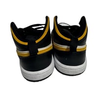 Image 2 of Nike Air Jordan 1 Mid TD "Pollen" Black White Yellow