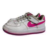 Image 1 of Nike Air Force 1 Low EasyOn TD "Valentine's Day" White Hot Pink