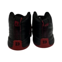 Image 2 of Nike Air Jordan 12 Retro TD "Flu Game" Black Varsity Red 