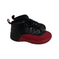 Image 3 of Nike Air Jordan 12 Retro TD "Flu Game" Black Varsity Red 