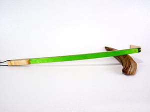 Image of Handmade Wooden Backscratcher, Spectraply Wood Green Hornet, Unique Gift for her, Gift for Teacher