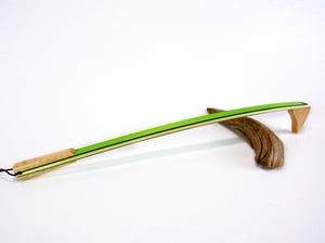 Image of Handmade Wooden Backscratcher, Spectraply Wood Green Hornet, Unique Gift for her, Gift for Teacher