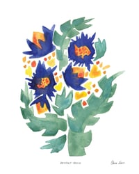 Abstract Thistle Print