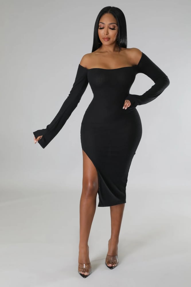 Image of DARLA DRESS-black