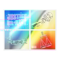Image 2 of Justice Or Riot Sticker Sheets - Fun Justice-Themed Decals for Empowerment, Activism, Gifts, and Jou