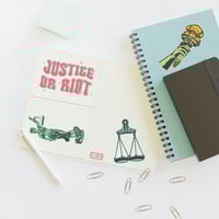 Image 4 of Justice Or Riot Sticker Sheets - Fun Justice-Themed Decals for Empowerment, Activism, Gifts, and Jou