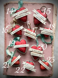 Image 4 of Spun Cotton Heart Ornaments (multiple options)