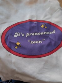 Image 2 of Canvas Tote Bag (Wild Ramp or "It's Pronounced Zeen")