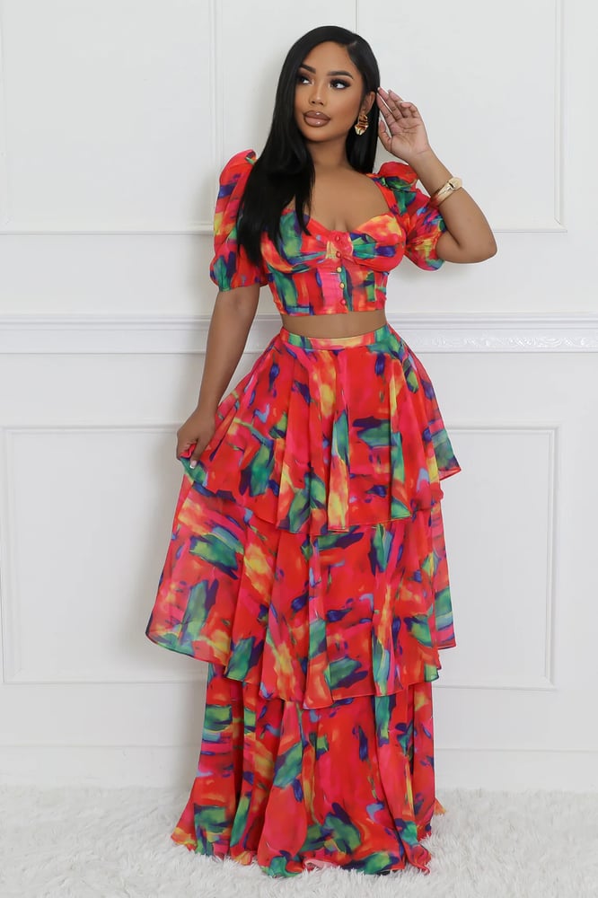 Image of LOVE ISLAND SKIRT SET