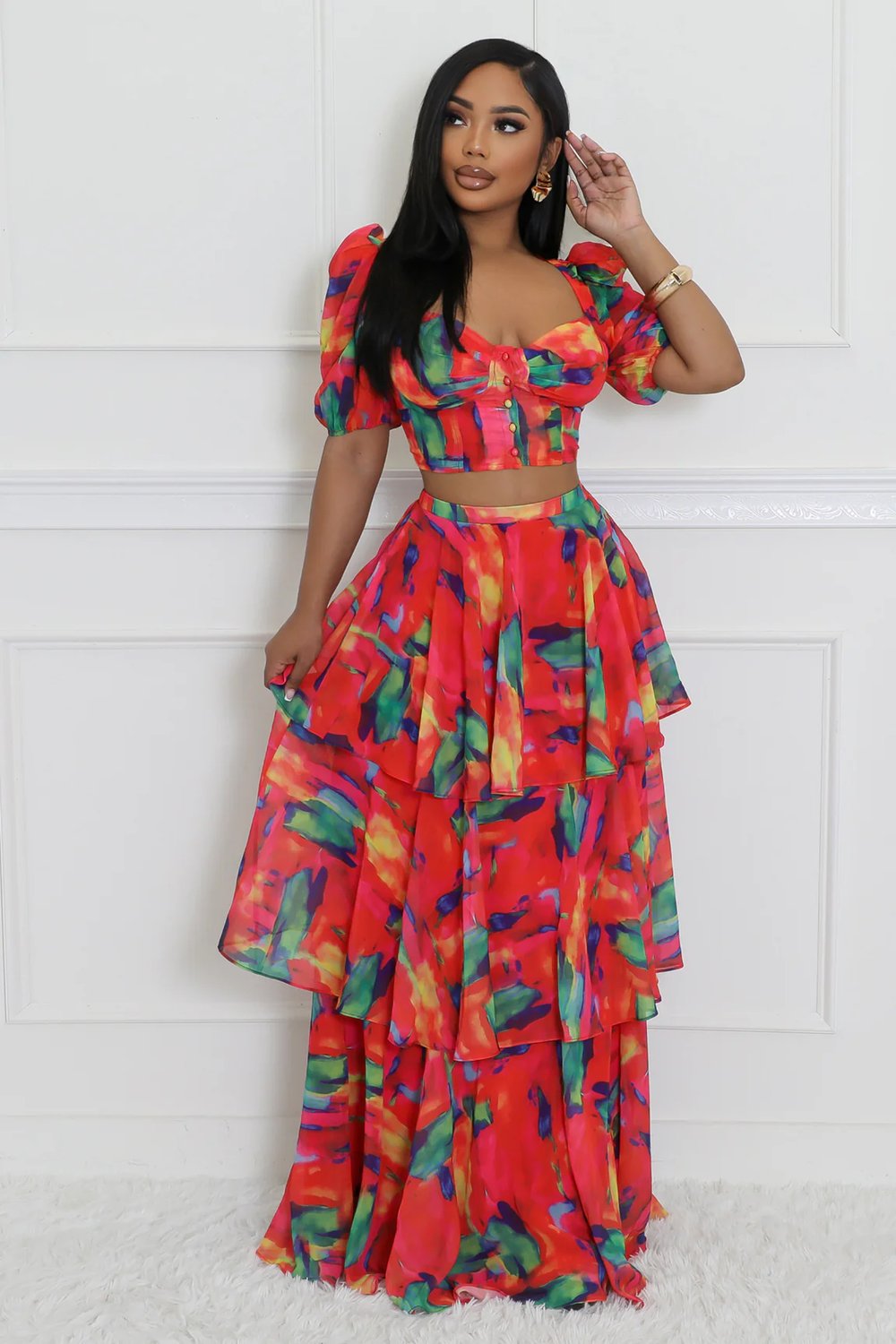 Image of LOVE ISLAND SKIRT SET