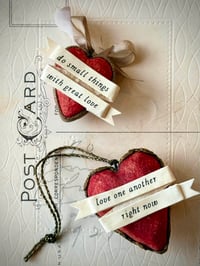 Image 8 of Spun Cotton Heart Ornaments (multiple options)