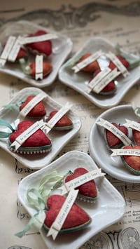 Image 7 of Spun Cotton Heart Ornaments (multiple options)