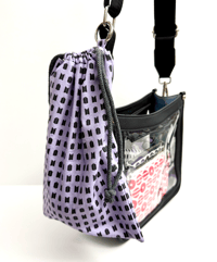 Image 2 of BTS / ARMY Logo (Purple) ARMY Bomb Drawstring Bag - Made To Order