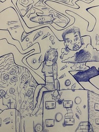 These Days Are Great’ original paper print by Sean Sassu 