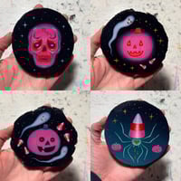 Image 1 of halloween valentine original paintings 