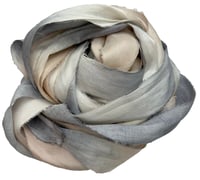 Image 7 of Ready To Ship!  10YD CLOUDY SKY  HAND DYED SARI SILK RIBBON BY COLOR BURST SILK