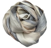 Image 8 of Ready To Ship!  10YD CLOUDY SKY  HAND DYED SARI SILK RIBBON BY COLOR BURST SILK