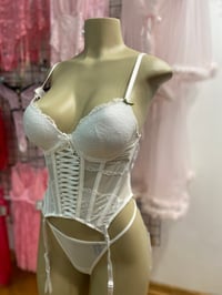 Image 1 of White Bustier Set