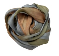 Image 1 of Ready To Ship!  10YD SHADOW DANCER  HAND DYED SARI SILK RIBBON BY COLOR BURST SILK