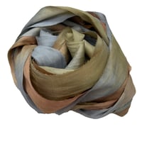 Image 4 of Ready To Ship!  10YD SHADOW DANCER  HAND DYED SARI SILK RIBBON BY COLOR BURST SILK