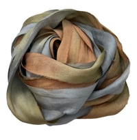 Image 5 of Ready To Ship!  10YD SHADOW DANCER  HAND DYED SARI SILK RIBBON BY COLOR BURST SILK