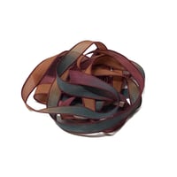 Image 4 of 1PC. COPPER CANYON 42" Hand Dyed Finished Edge Silk Wrist Wrap Bracelet/Jewelry/Craft Ribbons