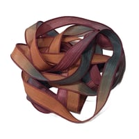 Image 8 of 1PC. COPPER CANYON 42" Hand Dyed Finished Edge Silk Wrist Wrap Bracelet/Jewelry/Craft Ribbons