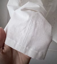 Image 5 of Upcycled Vintage Heavy Linen/Cotton Tablecloth Boho Top