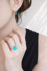 Image 4 of Sleeping Beauty Pearl Heart Ring