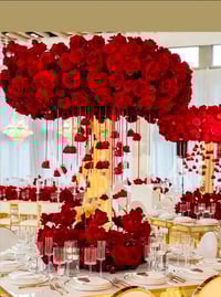 Image 3 of Red 100  CM Round Flower balls  For Rent Only 